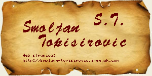 Smoljan Topisirović vizit kartica